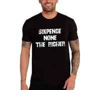 Homme Tee-Shirt Six Pence Pas Plus Riche - Sixpence None The Richer - T-Shirt Graphique Éco-Responsable Vintage Cadeau Nouveauté