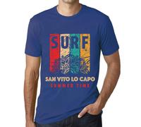 Homme Tee-Shirt Surf D'été À San Vito Lo Capo - Summer Time Surf In San Vito Lo Capo - T-Shirt Graphique Éco-Responsable Vintage Cadeau Nouveauté