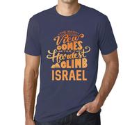 Homme Tee-Shirt - The Best View Comes After Hardest Mountain Climb Israel - T-Shirt Graphique Éco-Responsable Vintage Cadeau Nouveauté