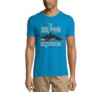 Homme Tee-Shirt - The Dolphin Best Friend - Sea Pe For Animal Lovers - T-Shirt Graphique Éco-Responsable Vintage Cadeau Nouveauté