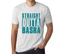 Homme Tee-Shirt Tout Droit Sorti De Bassora - Straight Outta Basra - T-Shirt Graphique Éco-Responsable Vintage Cadeau Nouveauté