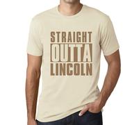 Homme Tee-Shirt Tout Droit Sorti De Lincoln - Straight Outta Lincoln - T-Shirt Graphique Éco-Responsable Vintage Cadeau Nouveauté