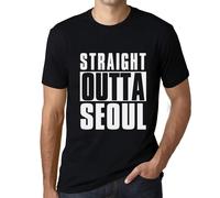 Homme Tee-Shirt Tout Droit Sorti De Séoul - Straight Outta Seoul - T-Shirt Graphique Éco-Responsable Vintage Cadeau Nouveauté