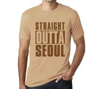 Homme Tee-Shirt Tout Droit Sorti De Séoul - Straight Outta Seoul - T-Shirt Graphique Éco-Responsable Vintage Cadeau Nouveauté