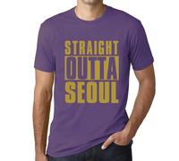 Homme Tee-Shirt Tout Droit Sorti De Séoul - Straight Outta Seoul - T-Shirt Graphique Éco-Responsable Vintage Cadeau Nouveauté