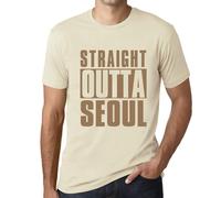 Homme Tee-Shirt Tout Droit Sorti De Séoul - Straight Outta Seoul - T-Shirt Graphique Éco-Responsable Vintage Cadeau Nouveauté