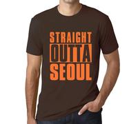 Homme Tee-Shirt Tout Droit Sorti De Séoul - Straight Outta Seoul - T-Shirt Graphique Éco-Responsable Vintage Cadeau Nouveauté