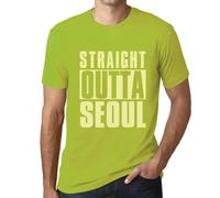 Homme Tee-Shirt Tout Droit Sorti De Séoul - Straight Outta Seoul - T-Shirt Graphique Éco-Responsable Vintage Cadeau Nouveauté