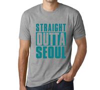 Homme Tee-Shirt Tout Droit Sorti De Séoul - Straight Outta Seoul - T-Shirt Graphique Éco-Responsable Vintage Cadeau Nouveauté
