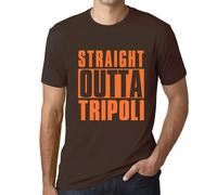 Homme Tee-Shirt Tout Droit Sorti De Tripoli - Straight Outta Tripoli - T-Shirt Graphique Éco-Responsable Vintage Cadeau Nouveauté