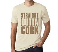 Homme Tee-Shirt Tout Droit Sorti D'un Bouchon - Straight Outta Cork - T-Shirt Graphique Éco-Responsable Vintage Cadeau Nouveauté