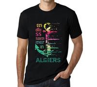 Homme Tee-Shirt Un Été Sans Fin À Alger - Endless Summer In Algiers - T-Shirt Graphique Éco-Responsable Vintage Cadeau Nouveauté
