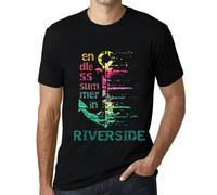 Homme Tee-Shirt Un Été Sans Fin À Riveride - Endless Summer In Riverside - T-Shirt Graphique Éco-Responsable Vintage Cadeau Nouveauté