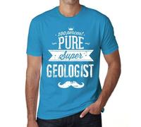 Homme Tee-Shirt Un Super Géologue 100% Pur - 100% Pure Super Geologist - T-Shirt Graphique Éco-Responsable Vintage Cadeau Nouveauté