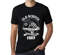 Homme Tee-Shirt Une Légende De La Vieille École Depuis 1987 - Old School Legend Since 1987 - 37 Ans T-Shirt Graphique Idée Cadeau 37e Anniversaire Vintage Année 1987 Nouveauté