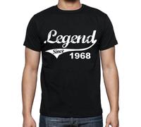 Homme Tee-Shirt Une Légende Depuis 1968 - Legend Since 1968 - 56 Ans T-Shirt Graphique Idée Cadeau 56e Anniversaire Vintage Année 1968 Nouveauté