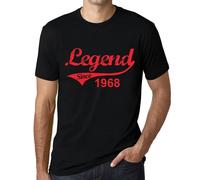 Homme Tee-Shirt Une Légende Depuis 1968 - Legend Since 1968 - 56 Ans T-Shirt Graphique Idée Cadeau 56e Anniversaire Vintage Année 1968 Nouveauté