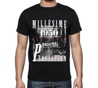 Homme Tee-Shirt Vieilli À La Perfection Millésime 1950 74 Ans T-Shirt Graphique Idée Cadeau 74e Anniversaire Vintage Année 1950 Nouveauté