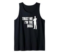Homme Trust Me I'm The Boss Manager Directeur De Division Chef Débardeur