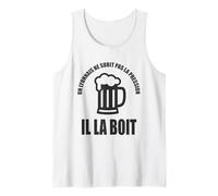 Homme Un Lyonnais ne subit Pas la Pression il la boit Humour Débardeur