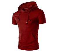 Homme Uni Debardeur à Capuche Coupe Ajustée Sport Musculation Été,Tank Top sans Manches Maillot Sleeveless ÉLasticité Respirants,Classique T-Shirt Fitness Bodybuilding Sweats de Running