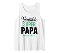 Homme Véritable Super Papa Édition Limitée Fête des Pères Drôle Débardeur