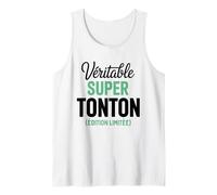 Homme Véritable Super Tonton Édition Limitée Oncle Parrain Drôle Débardeur