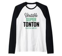 Homme Véritable Super Tonton Édition Limitée Oncle Parrain Drôle Manche Raglan