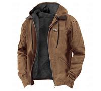 Homme Veste Cuir Capuche Mode 3D imprimé décontracté Jeunesse Manteau à Capuche avec Fermeture éclair Blouson Homme Cuir Moumoute