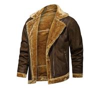 Homme Veste en Cuir PU Coupe-Vent Moto Veste Teddy Blouson Baseball Casual Similicuir Jacket Moto Blouson Motard Véritable Cuir