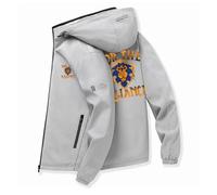 Homme Veste Imperméable Pour World of Warcra-ft, classique décontractée printemps automne légère, Idéal pour les voyages imperméables et les vestes de sport, légère(Grey,3XL)