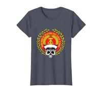Homme vétéran Volksmarine NVA Armée Nationale du Peuple Soldat T-Shirt, Femme, Bleu Chiné, S