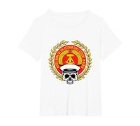 Homme vétéran Volksmarine NVA Armée Nationale du Peuple Soldat T-Shirt, Femme Grandes Tailles, Blanc, 5X