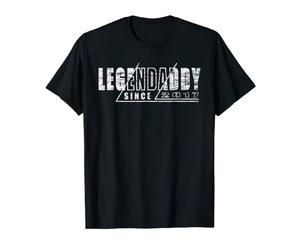 Homme Vintage LegendDaddy since 2017 Motif papa le jour de la fête des pères T-Shirt