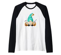 Homme Woodworker Graphic Funny Woodworking GNOME for Carpenters Manche Raglan