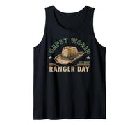 Homme World Ranger Day Cool Hat Design Park Rangers dans le monde entier Débardeur