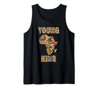 Homme Young King Carte Afrique Kente Motif Fierté Afro Jeunesse Débardeur