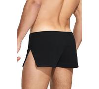 Hommes 3 Pouces Large Fourche Côté Casual Shorts Coton Pour L'exercice À La Maison Fitness