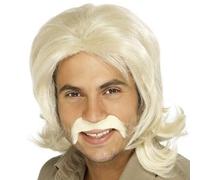 Hommes 70s 1970s Rétro Mec Déguisement Perruque Blonde Neuf 70's Adulte Par