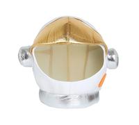 Hommes Astronaute Casque Chapeau Feutre Souple or & Blanc pour Déguisement