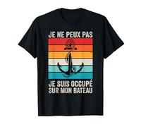Hommes Bateau Capitaine Marin T-Shirt