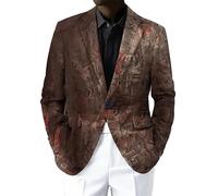 Hommes Blazer Hip Hop Style Costume 3D Imprimé Hauts Veste À Manches Longues Casual Classique Outwear Affaires Blazer Tenues Mode Automne Hiver Vestes