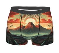 Hommes Boxer Paysage Indigène du Sud-Ouest Ethnique Calecon Boxer Anti-Irritation Et Ceinture Élastique Trunks Caleçons S