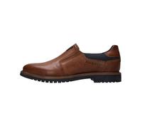 Hommes Bugatti Mocassins Caj Textile Glissement/ouvert Talon bloc - cognac 6300 40