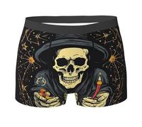 Hommes Calecon Tarot des Sorcières Roses Magie Crâne Boxers Anti-Frottement Et sans Étiquette Boxer XL
