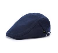 Hommes Casquette Plate Réglable Béret Chapeau Vintage Mode Casquettes Souples Hiver Coton Chapeau de Soleil Ajustable pour Homme