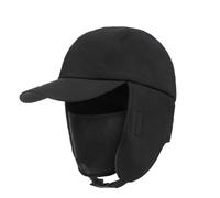 Hommes Chapeau de Trappeur 3 en 1 Chapka en Pluche Chaud avec Cache Oreilles et Masque Amovible Bonnet d'hiver Ant-Vent Chapka Russe Réglable Casquette de Baseball Extérieur pour Ski Moto Vélo
