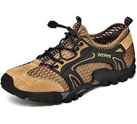 Hommes Chaussures d'eau Speed Dry Sports Chaussures d'eau Douce Randonnée Légère Outdoor Mesh Sandales Barefoot Training Marche（Marron,39/40 EU,40 Taille de la Marque