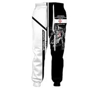 Hommes Chevaliers Templiers Imprimé 3D Joggers Pantalons De Survêtement Casual Grande Taille Entraînement Sport Pantalons Hip Hop Running Pantalons