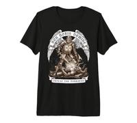 Hommes chrétiens Foi Guerrier Templier Chevalier Vaincre Ténèbres T-Shirt Haut de Gamme
